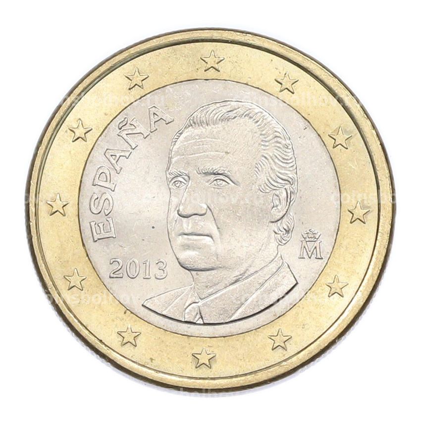 Монета 1 евро 2013 года Испания