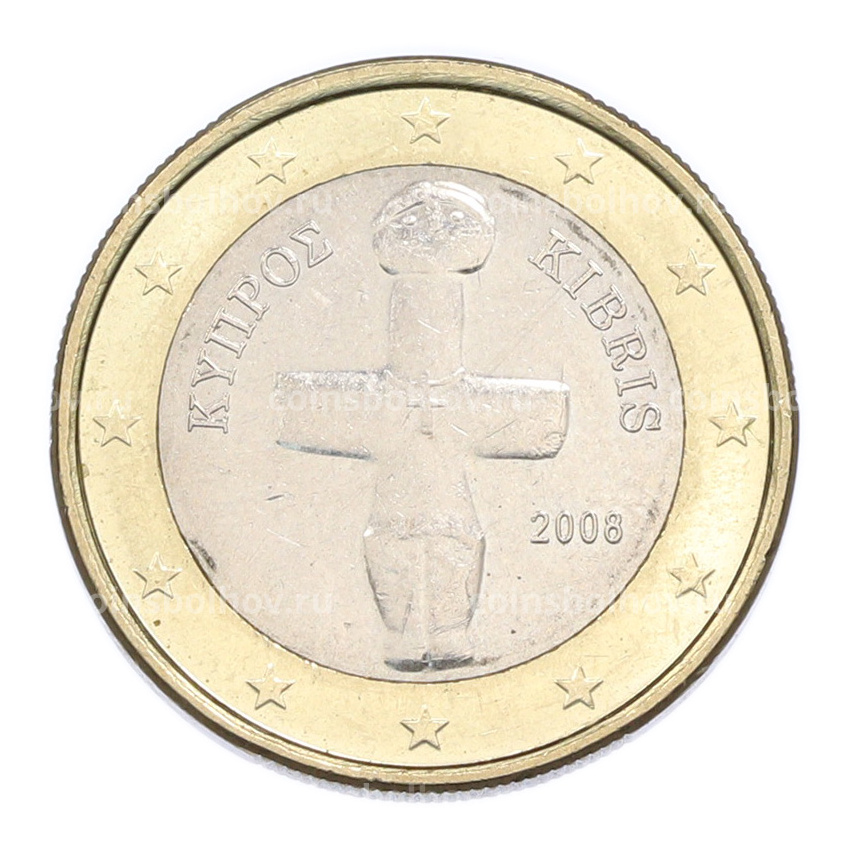 Монета 1 евро 2008 года Кипр