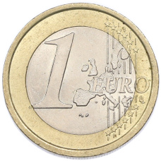 Монета 1 евро 2002 года Италия (реверс)