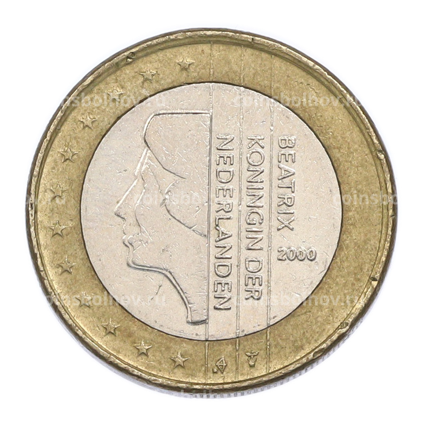 Монета 1 евро 2000 года Нидерланды