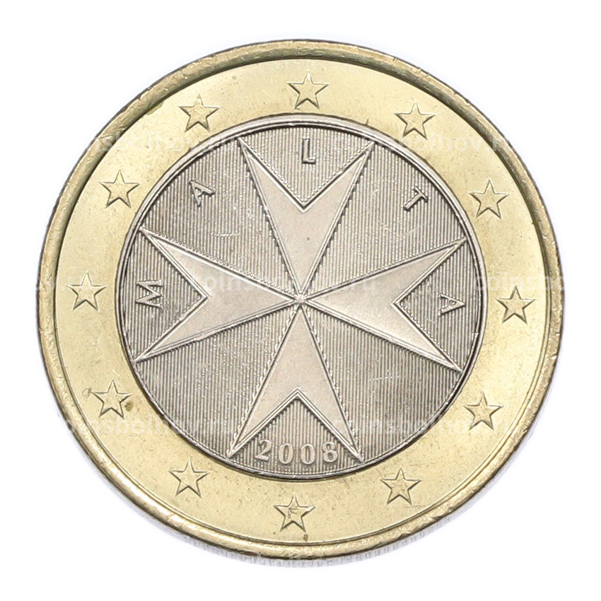 Монета 1 евро 2008 года Мальта