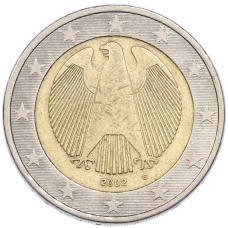 Монета 2 евро 2002 года G Германия (аверс)