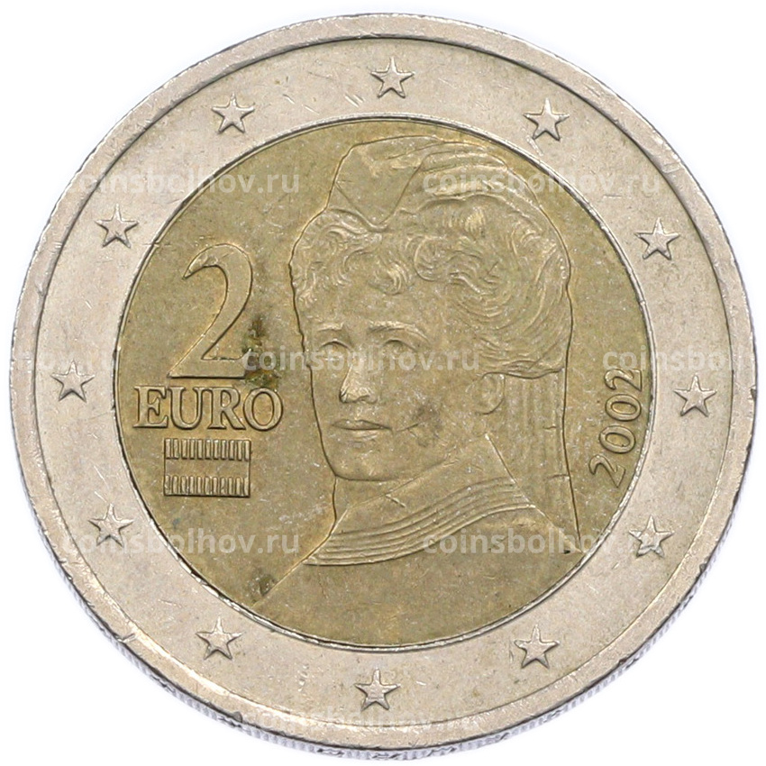 Монета 2 евро 2002 года Австрия