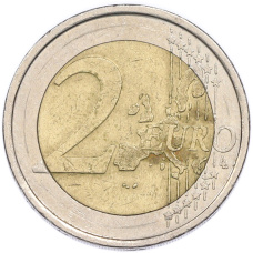 Монета 2 евро 2001 года Финляндия (реверс)