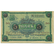 Банкнота 50 марок 1922 года Германия — город Франкфурт-на-Одере (Нотгельд)