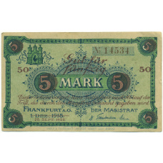 Банкнота 50 марок 1922 года Германия — город Франкфурт-на-Одере (Нотгельд)