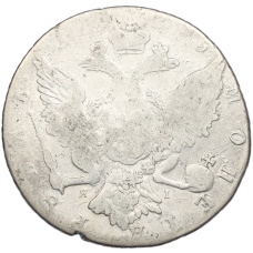 Монета 1 рубль 1765 года СПБ ТI ЯI (реверс)