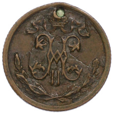 Монета 1/2 копейки 1909 года СПБ (реверс)