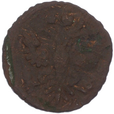 Монета Полушка 1731 года (реверс)