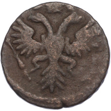 Монета Денга 1731 года (Одна черта над годом) (реверс)