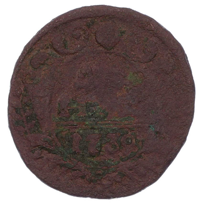 Монета Денга 1739 года