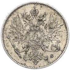 Монета 25 пенни 1916 года Русская Финляндия (реверс)