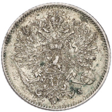 Монета 25 пенни 1916 года Русская Финляндия (реверс)
