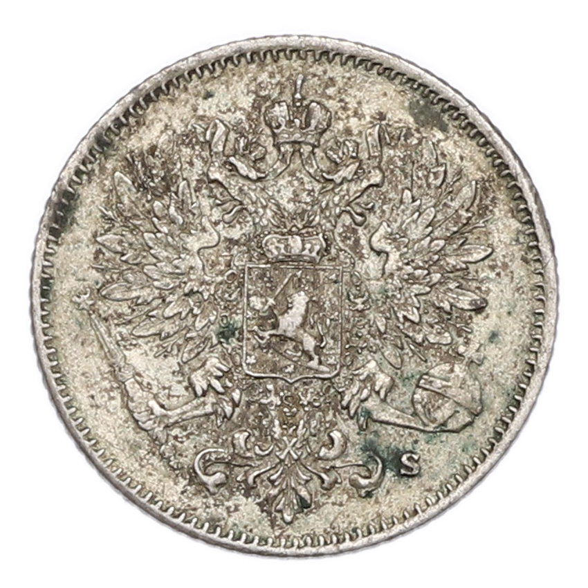 Монета 25 пенни 1916 года Русская Финляндия (вид 2)