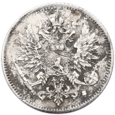 Монета 25 пенни 1916 года Русская Финляндия (реверс)