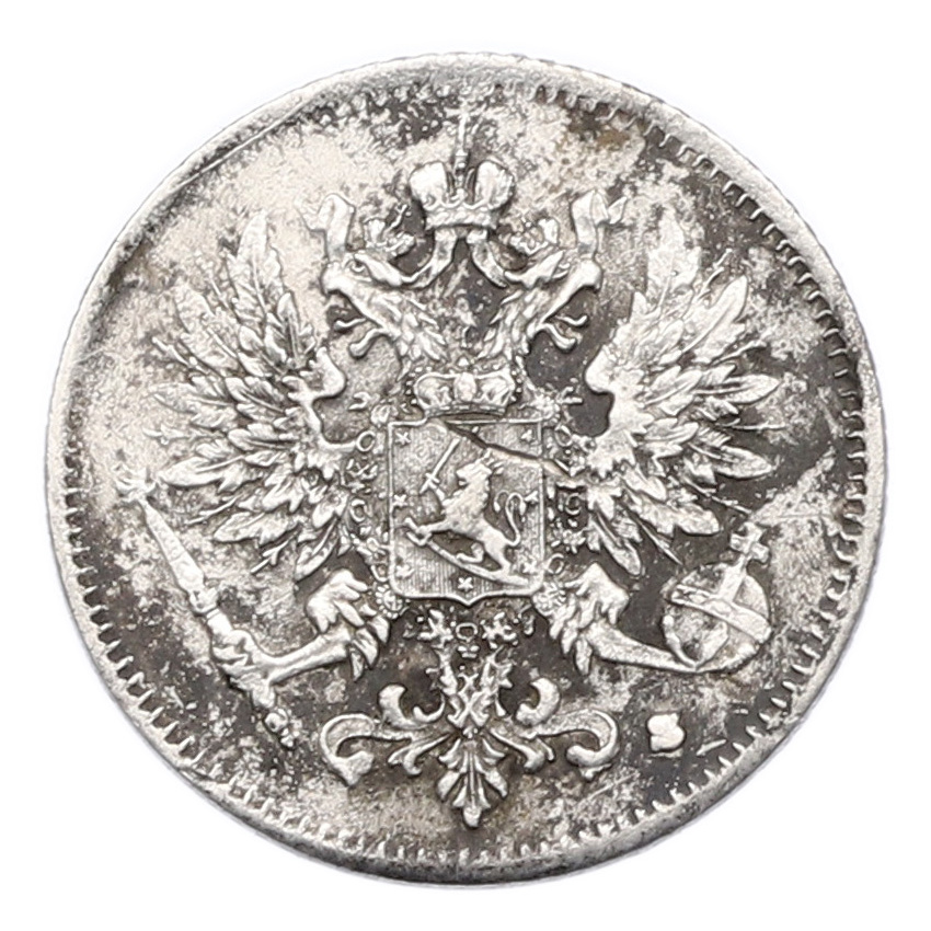 Монета 25 пенни 1916 года Русская Финляндия (вид 2)