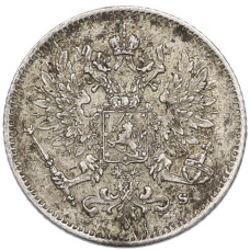 Монета 25 пенни 1916 года Русская Финляндия (реверс)