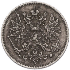 Монета 25 пенни 1916 года Русская Финляндия (реверс)