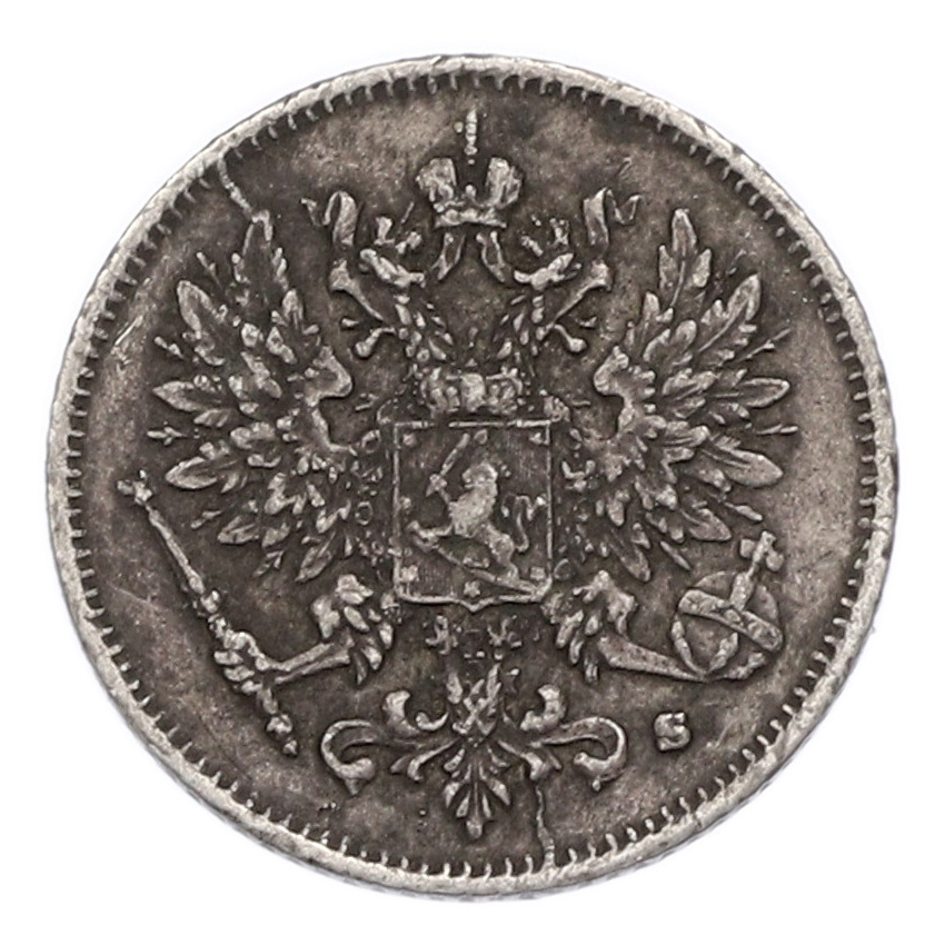 Монета 25 пенни 1916 года Русская Финляндия (вид 2)