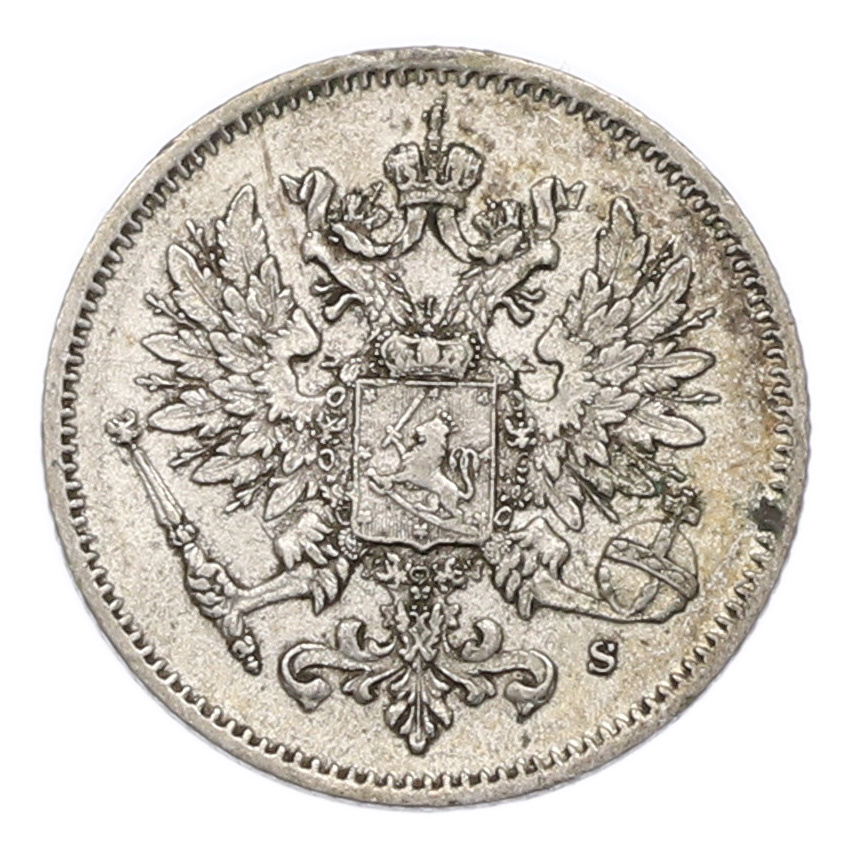 Монета 25 пенни 1915 года Русская Финляндия (вид 2)