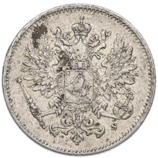Монета 25 пенни 1915 года Русская Финляндия (реверс)
