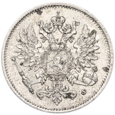 Монета 25 пенни 1915 года Русская Финляндия (реверс)