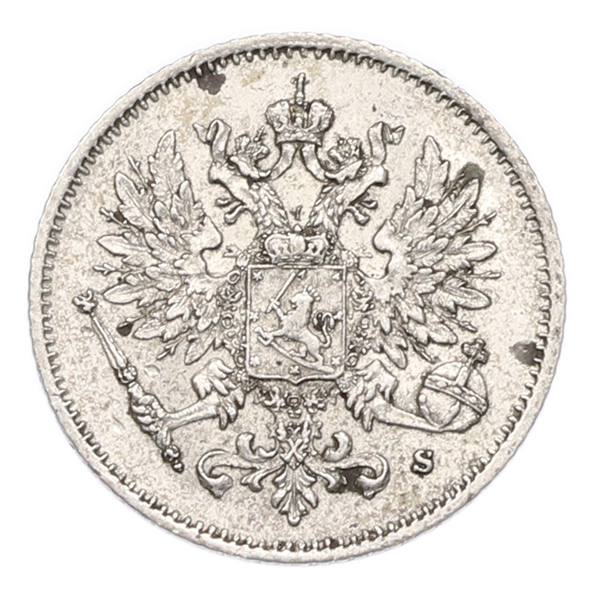 Монета 25 пенни 1915 года Русская Финляндия (вид 2)
