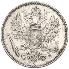 Монета 50 пенни 1917 года Русская Финляндия (Орел с коронами) (реверс)
