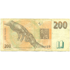 Банкнота 200 крон 1998 года Чехия (вид 2)