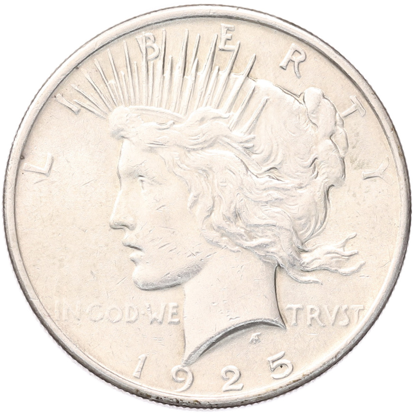 Монета 1 доллар 1925 года США