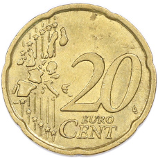 Монета 20 евроцентов 2005 года Люксембург (реверс)