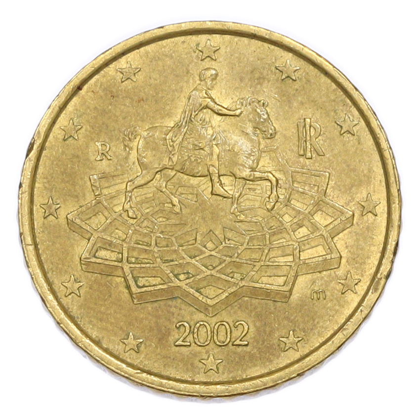 50 евроцентов 2002 года Италия