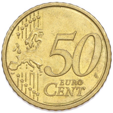 Монета 50 евроцентов 2015 года Италия (реверс)