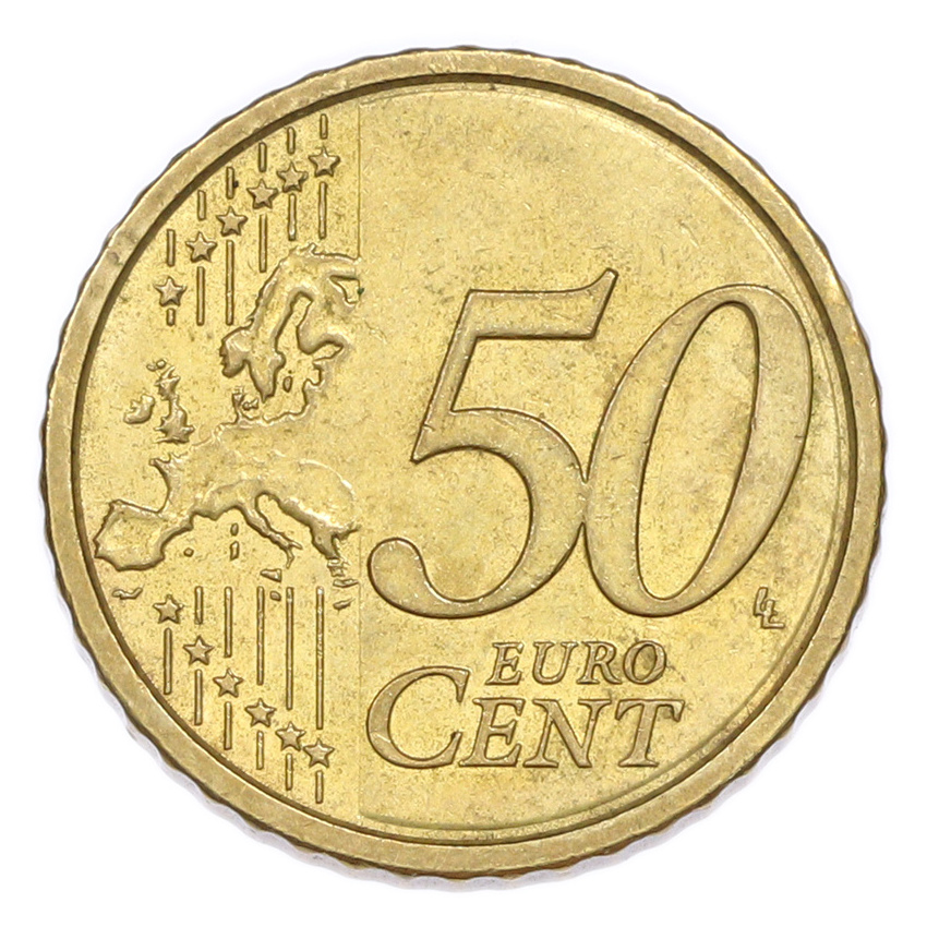 50 евроцентов 2015 года Италия (вид 2)