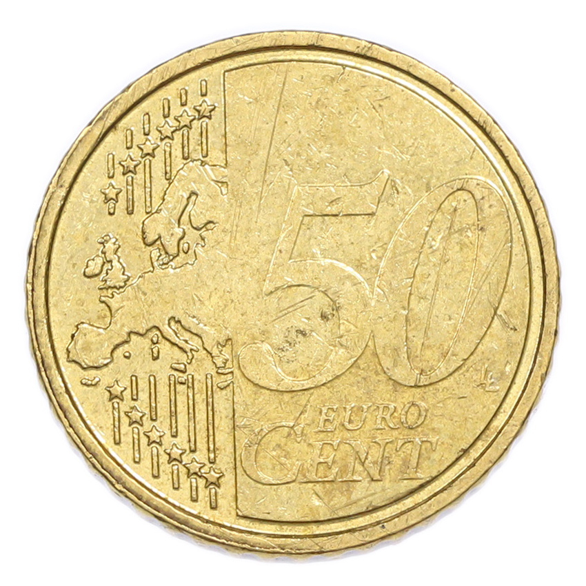 50 евроцентов 2007 года Бельгия (вид 2)