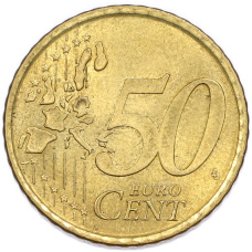 Монета 50 евроцентов 2000 года Испания (реверс)