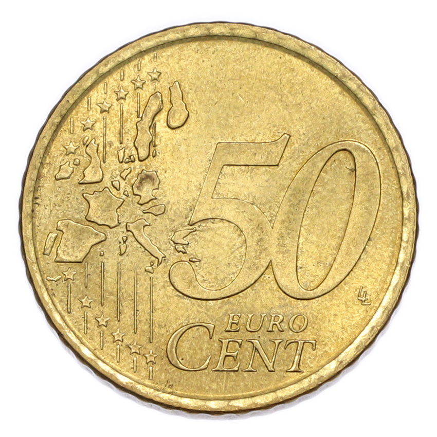 50 евроцентов 2000 года Испания (вид 2)