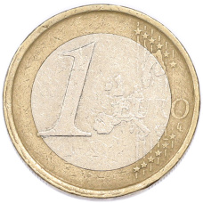 Монета 1 евро 2001 года Испания (реверс)