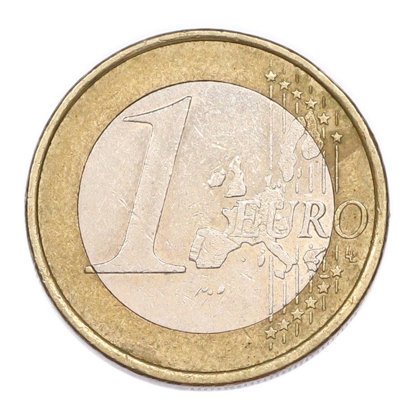 Монета 1 евро 2005 года J Германия (вид 2)