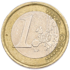 Монета 1 евро 2002 года Италия (реверс)