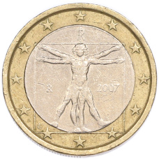 1 евро 2007 года Италия