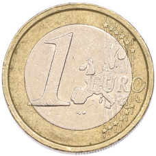 1 евро 2007 года Италия (вид 2)