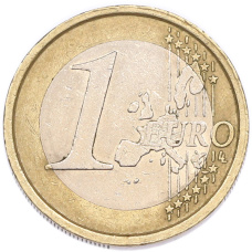 Монета 1 евро 2002 года Италия (реверс)