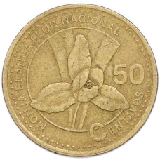 Монета 50 сентаво 1998 года Гватемала (реверс)