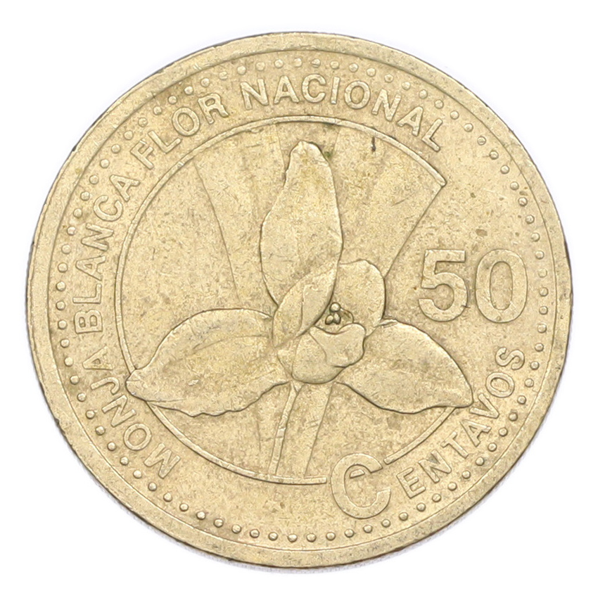 Монета 50 сентаво 2001 года Гватемала (вид 2)