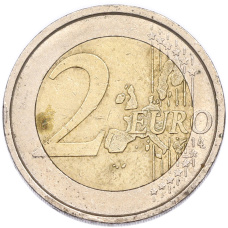 Монета 2 евро 2002 года Италия (реверс)