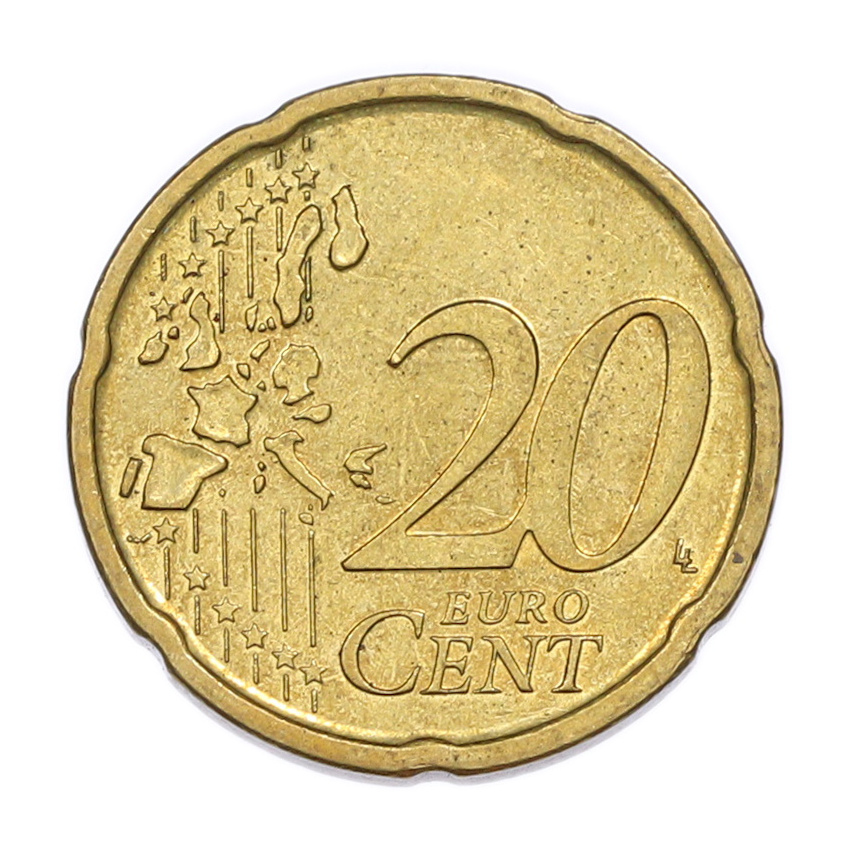 Монета 20 евроцентов 1999 года Испания (вид 2)