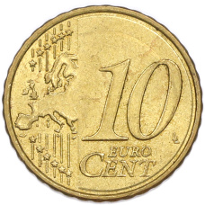 Монета 10 евроцентов 2007 года Греция (реверс)