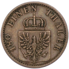 Монета 2 пфеннига 1868 года C Пруссия (реверс)