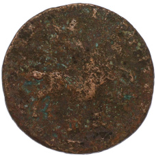 Монета 1 копейка 1710 года МД (реверс)